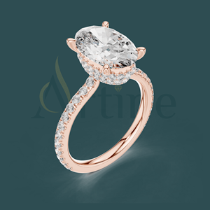 18K Adjustable <b>Statement</b> <b>Ring</b> in Stainless Steel - Product Image 1