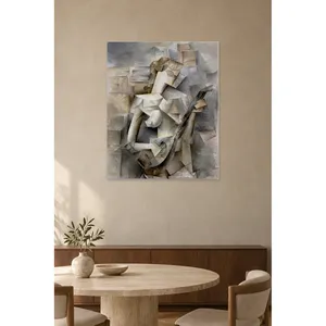 Fida Picasso Fille cubiste avec mandoline, impression sur toile - Product Image 5