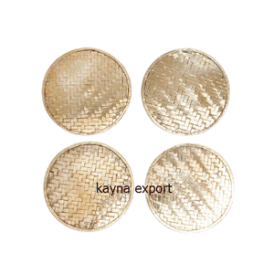 HANDICRAFT MARBLE <b>GOLD</b> PLATED LEAF CLASSIC ECO-FRIENDLY <b>COASTER</b> - Product Image 5