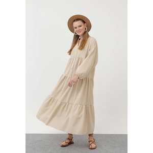 Vestido de Lino Transpirable para Mujer-32171ELB - Product Image 2