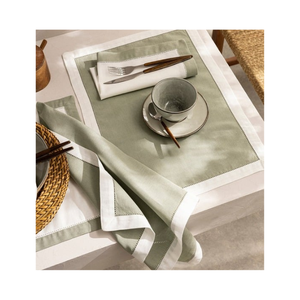 Napperon texturé rayé rouge 12x18 pouces, fabriqué avec des couleurs douces et à faible impact, 250 g/m², idéal pour les fournisseurs de salle à manger élégante en Inde - Product Image 6