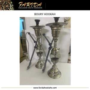 गर्म बिक्री Boury हुक्का लंबा चांदी स्टेनलेस स्टील मिस्र हुक्का नई प्रीमियम डिजाइन शीश Boury - Product Image 3
