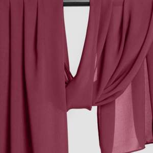 Hijab GAI Basic Bourgogne avec un style long - Product Image 5