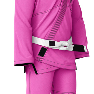 Kimono de Jiu-Jitsu Rose Audacieux Personnalisable pour Femmes et Hommes - 100% Coton Léger Haute Résistance pour Sparring Intense - Product Image 4