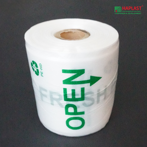 Vente en gros de sac gousset transparent en plastique PP personnalisé de qualité alimentaire rouleau de stockage thermoscellé poignée réutilisable clair ustensiles de cuisine frais - Product Image 2