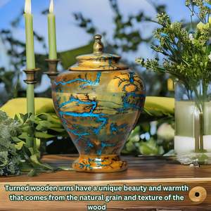Handmade Fractal Burning Urn Ashes Beautiful Cremation <b>Memorial</b> Human Ashes <b>Pet</b> <b>Box</b> <b>for</b> Your Loved One - Product Image 2