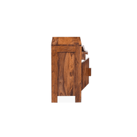 Table de chevet rustique en bois avec 1 tiroir et rangement, meuble de chambre à coucher, style antique, table de chevet en bois massif
