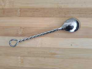 Agitador de cóctel de acero inoxidable de lujo con mango curvo, suministros para Bar, cuchara para Bar de cóctel para mezclar - Product Image 4