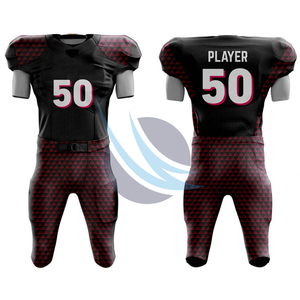 Ensemble maillot et pantalon de football américain Logo personnalisé Vêtements d'équipe pour l'école, le collège ou le club OEM Sportswear Factory Wholesale Supply - Product Image 1