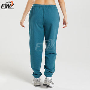 Pantalones Deportivos Personalizados de Doble Cintura para Mujer, Pantalones Deportivos de Felpa Francesa Gruesa con Bordado Impreso, Pantalones Deportivos Unisex de 600 Gsm - Product Image 2