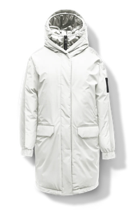 Parka à capuche pour femmes en tricot à prix d'usine directe et veste d'hiver matelassée avec design respirant - Product Image 3
