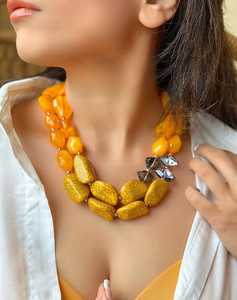 Collier personnalisé de perles en résine de style ange poli pour les femmes de luxe fabriqué à la main de meilleure qualité de l'Inde - Product Image 4