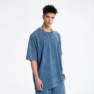 เสื้อยืดผู้ชายสไตล์ Vantage 100% ผ้าฝ้ายเฮฟวี่เวทเสื้อออกแบบโลโก้ด้านหน้าออกแบบได้ตามต้องการ - Product Image 4