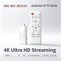 H96Max Allwinner Rockchip RK3518 Android 14 4K Reproductor Multimedia OTT Versión Reino Unido Quad Core BT 5.4 Control Remoto por Voz TV Box