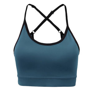 Soutien-gorge de sport sans coutures à maintien élevé le plus vendu pour femmes, en Spandex/Polyester, bretelles en T, séchage rapide, respirant - Product Image 6