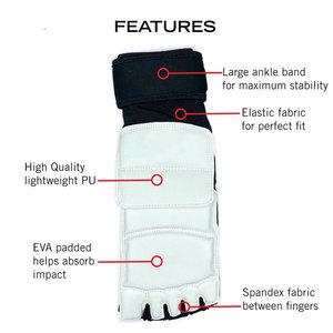 Protector de Pies de Cuero PU Ligero con Logotipo y Color Personalizados, Grosor de 1.5 cm para Entrenamiento de Taekwondo, Equipo de Artes Marciales Unisex - Product Image 5