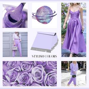 Bolsas de Envío Ecológicas con Adhesivo Fuerte, Resistentes al Agua y a Desgarros, para Ropa, Sobres de Polietileno, Color Lila Morado - Product Image 6