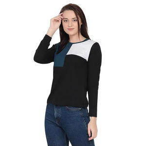 High Quality Wholesale <b>Women's</b> Unisex Winter <b>Long</b> Sleeve <b>T</b>-<b>Shirts</b> Custom Crew Neck 100% Cotton Print - Product Image 3