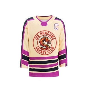 เสื้อฮอกกี้น้ำแข็งตาข่ายระบายอากาศแห้งเร็วพิมพ์ลายดิจิตอลตามสั่ง ป้องกันรังสียูวี น้ำหนักเบา ผลิตจากโพลีเอสเตอร์ พิมพ์ลายด้านหน้า สำหรับฝึกซ้อม ผู้ชาย - Product Image 1