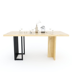 PHELIM Pine Wood <b>Dining</b> <b>Table</b> 6 Wisbon <b>Wooden</b> Chairs Scandinavian-Traditional <b>Extendable</b> for Farmhouse Use Luxury Combo - Product Image 3