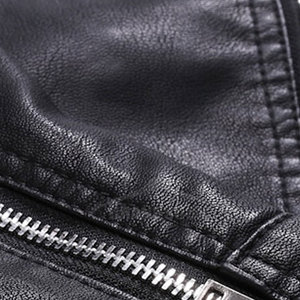 Chaqueta de cuero para hombre de alta calidad personalizada 2025, nuevo estilo, lona ligera, a prueba de viento y a la moda para el invierno - Product Image 6