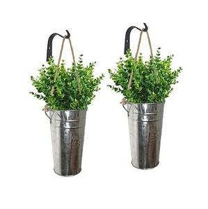 Wall Decorative Hanging Iron Metal Planter Wholesale Exporter New Design Handmade Wall Metal Planter Manufacturer - Product Image 2