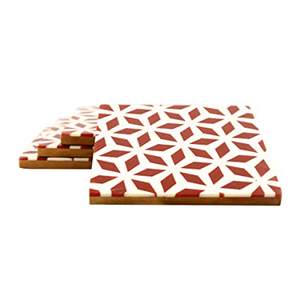 ชุดจานรองแก้วอีพ็อกซี่สีน้ำเงินแสนสบาย ชุดจานรองแก้วลายมหาสมุทรพร้อมที่วาง ชุดจานรองแก้วไม้และเรซิน ชุดจานรองแก้วทรงสี่เหลี่ยม จานรองแก้วแบบสั่งทำพิเศษ - Product Image 6