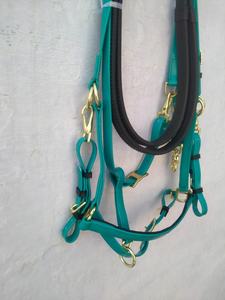 Bride cheval rose en pvc, fabriquée en saison, pas cher, échantillon gratuit, bride cheval en plastique avec contrôleur léger, toutes les couleurs - Product Image 3