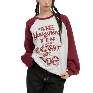 <b>Y2K</b> <b>Streetwear</b> Women's Oversized Sweatshirts with Logo on Front Hip Hop Style Long Sleeves Drop Shoulder Loose Fit Winter Tops - Product Image 1