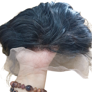 Peluca de Cabello Humano Remy Virgen 100% de la Mejor Calidad, Liso, Negro Natural, Cutícula Alineada, Cierre Sin Enredos ni Caída, Cabello de Primera Calidad - Product Image 2