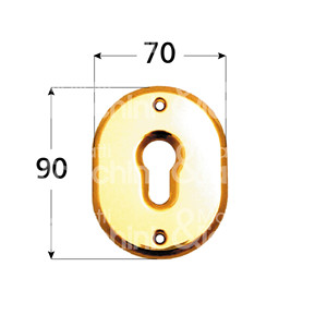 PLAQUE DE CYLINDRE EN FORME Art. 316 L Avec vis - Product Image 1