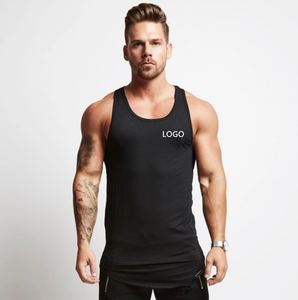 Wholesale Custom Men's Gym <b>Vest</b> Fitness Singlet Breathable Cotton Tank Top Casual Workout Muscle Bodybuilding <b>Stringer</b> - Product Image 6