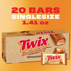 TWIX Snickerdoodle Cookie Cinnamon Caramel Shortbread Milk Chocolate Candy <b>Bars</b> Bulk 1.4 oz (Pack of 20) - Product Image 6