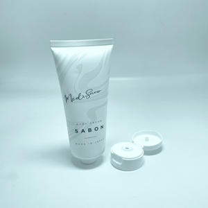 Bouchon à rabat brillant de haute qualité en PE, diamètre 50 mm, pour un branding remarquable, 180 ml, couleur blanche - Product Image 4