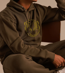 เสื้อฮู้ดแบบสวมหัวของผู้ชายเสื้อเจอร์ซีย์ผ้าโอเวอร์ไซส์ทรงหลวมย้อมสีล้วนสำหรับฤดูหนาว - Product Image 3