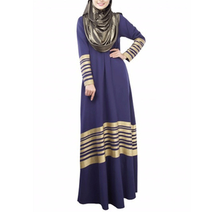 Abaya islamique en lin respirant et élégante, robe traditionnelle musulmane vintage longue jusqu'aux chevilles, prix de vente le plus bas, MOQ faible, décontractée, printemps - Product Image 1