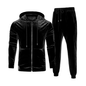 ชุดวอร์มแขนยาวผ้ากำมะหยี่สำหรับผู้ชายชุด S-5XL - Product Image 1