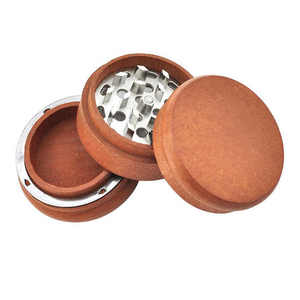 smoking TOBCCO 60mm Smoking Accessory Wooden Tobacco <b>Grinder</b> 3 Piece Custom Logo Wood <b>Grinder</b> <b>Herb</b> Wholesale - Product Image 3