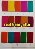 Tissu Georgette Uni Premium en Gros, Matière Georgette 100D pour Saree et Robe, Georgette Uni Doux Teintable pour Robe et Kurti