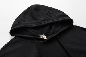 Sudadera con capucha con orejas de gato para mujer, jersey de manga larga de algodón 100% con logotipo frontal, patrón sólido para invierno - Product Image 3