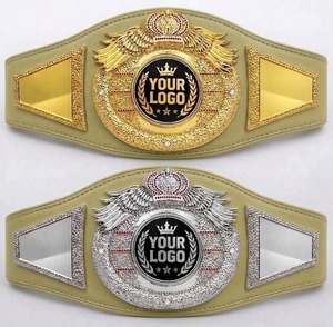 Cinturón de Campeonato Personalizado de Muay Thai, Boxeo, Karate, MMA, Jiu-Jitsu, Unisex, de Cuero, Peso Pesado - Product Image 1