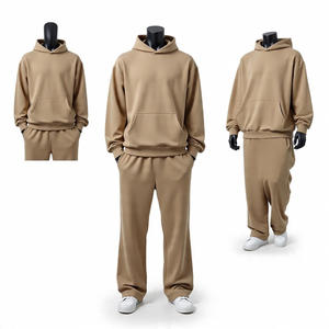 Conjunto Deportivo de Dos Piezas de Alta Calidad con Logotipo Personalizado, Pantalones Deportivos y Sudadera con Capucha de Algodón 100%, Talla Grande - Product Image 3