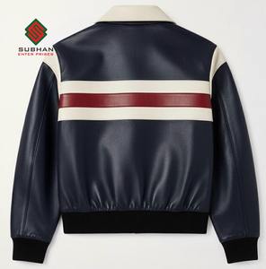 Chaqueta Bomber de Cuero Sintético Hecha a Mano para Hombre |   Chaqueta de Invierno Estilo Casual Holgada |   Ropa de Abrigo Moderna con Forro de Lana |   Regala para él - Product Image 6