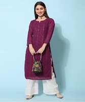 Robes pakistanaises Sonia pour femmes, costumes prêts à porter pour filles et femmes, tenues vintage courtes pour fêtes, élégantes kurti