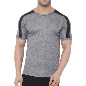 Active Wear Gym t-shirt Stock hommes à manches courtes séchage rapide 100% coton manches courtes t-shirt haut d'entraînement athlétique - Product Image 1