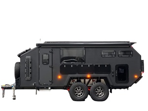 Compact 4x4 Lightweight Outdoor Camping Travel <b>Trailer</b> Stainless Steel Fiberglass Construction Modern Design Sleeping Space - Product Image 2