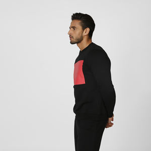 Precio al por mayor hombres sudadera personalizada en blanco de cuello redondo hombres sudadera de gran tamaño transpirable sudadera para hombres - Product Image 4