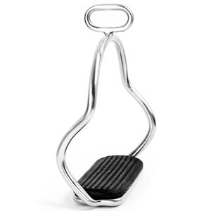 Estribo de madera de cuero y acero inoxidable de alta calidad QHP para montar productos de seguridad para caballos con logotipo personalizado - Product Image 4