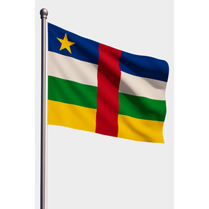 Custom Republic Central African Republic Outdoor <b>Flag</b> Digital Printing Aluminum <b>Pole</b> Cotton Plastic Silk Automotive Insurance - Product Image 1