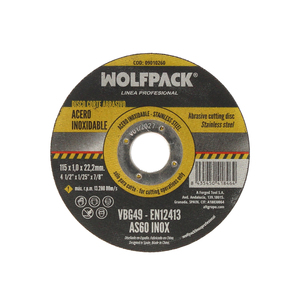 Disco da Taglio Abrasivo per Acciaio Inossidabile Plus Ø 115x Ø 22,2 mm. Spessore 1,0 mm. - Product Image 1